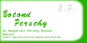 botond perschy business card